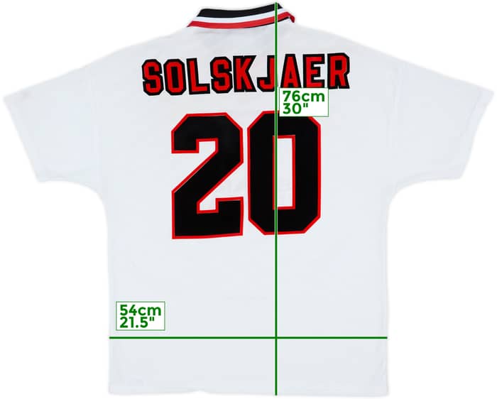 1996-97 Manchester United Away Shirt Solskjaer #20 - 5/10 - (XL)