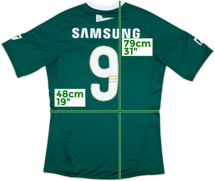 2010-11 Palmeiras Home Shirt #9 - 9/10 - (M)
