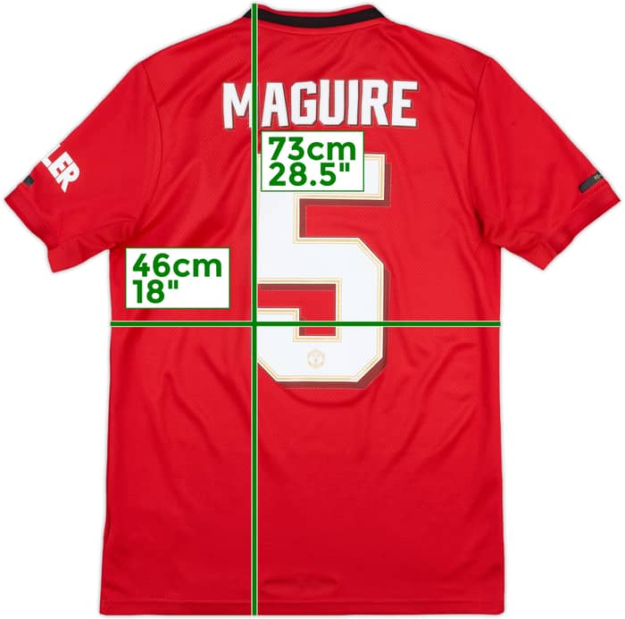 2019-20 Manchester United Home Shirt Maguire #5 - 6/10 - (S)