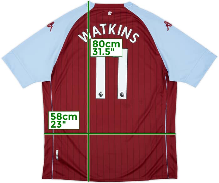 2020-21 Aston Villa Home Shirt Watkins #11 - 8/10 - (3XL)