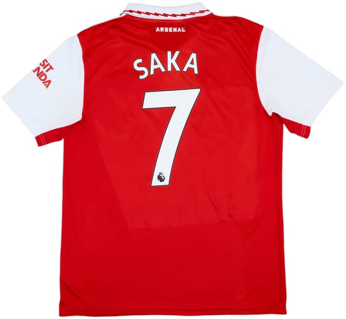 2022-23 Arsenal Home Shirt Saka #7 - 8/10 - (L)