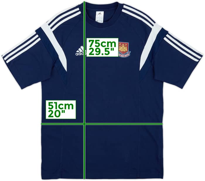 2014-15 West Ham adidas Cotton Shirt - 9/10 - (L)
