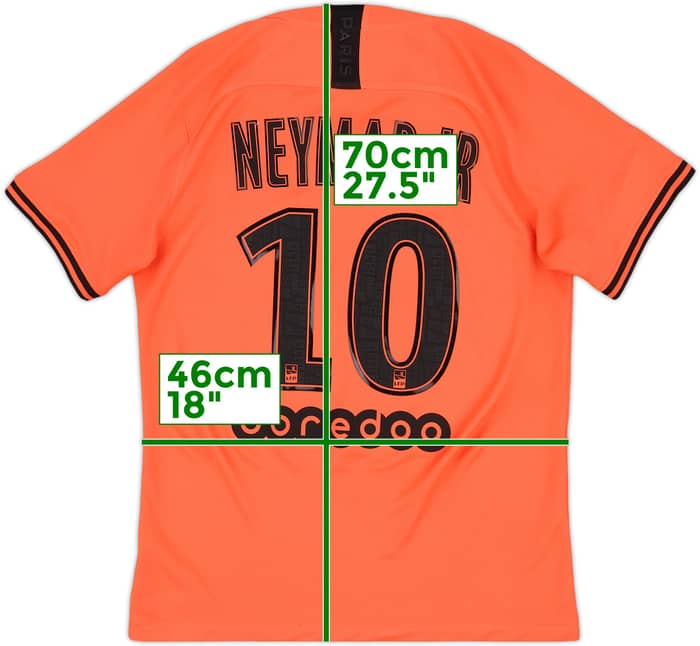 2019-20 Paris Saint-Germain Away Shirt Neymar Jr #10 - 7/10 - (M)