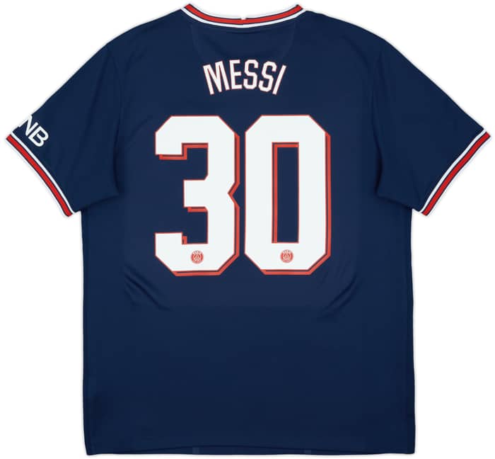 2021-22 Paris Saint-Germain Home Shirt Messi #30 - 9/10 - (L)