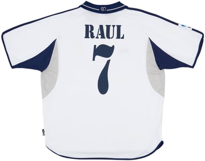2000-01 Real Madrid Home Shirt Raul #7 - 7/10 - (XL)