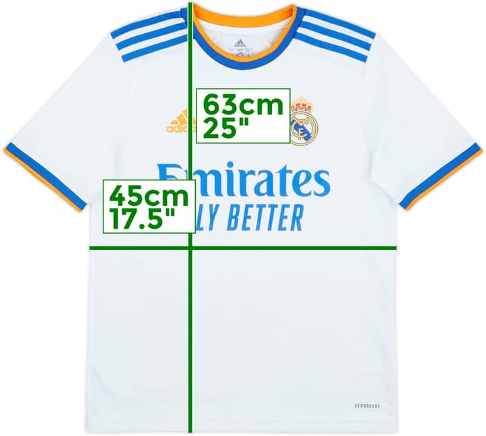 2021-22 Real Madrid Home Shirt - 7/10 - (L.Boys)