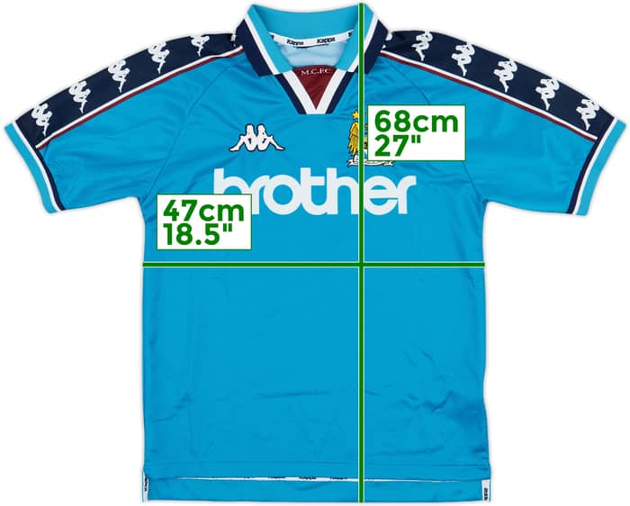 1997-99 Manchester City Home Shirt - 8/10 - (S)