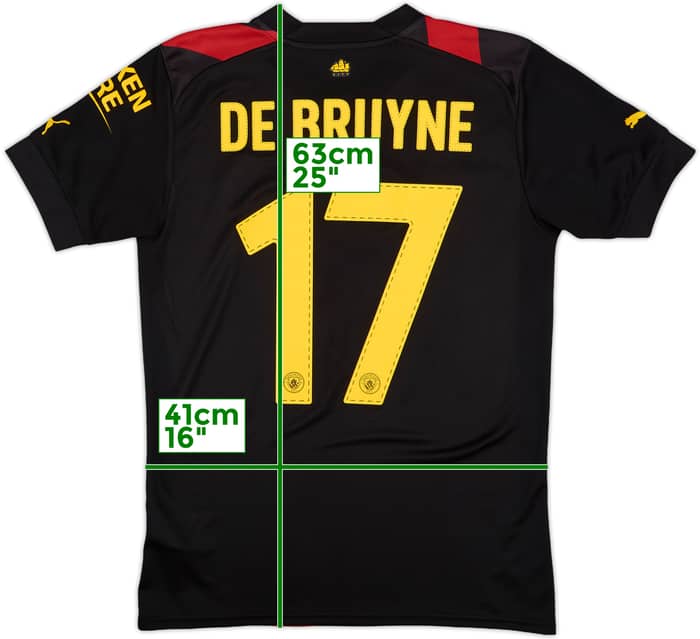 2022-23 Manchester City Away Shirt De Bruyne #17 - 8/10 - (S)