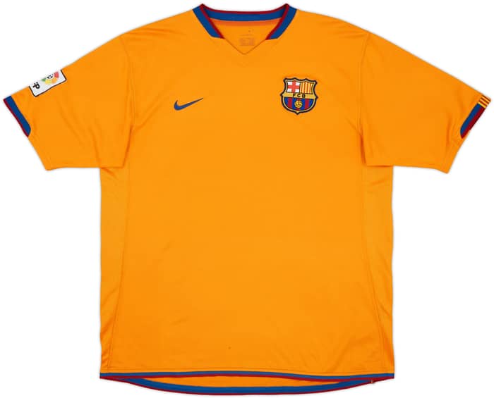 2006-08 Barcelona Away Shirt Ronaldinho #10 - 8/10 - (L)