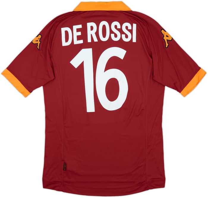 2012-13 Roma Home Shirt De Rossi #16 - 9/10 - (L)
