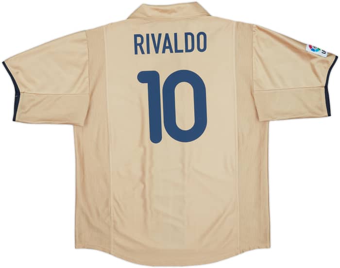 2001-03 Barcelona Away Shirt Rivaldo #10 - 9/10 - (XL)