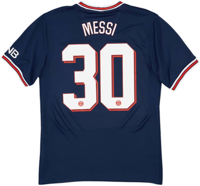 2021-22 Paris Saint-Germain Home Shirt Messi #30 - 9/10 - (M)