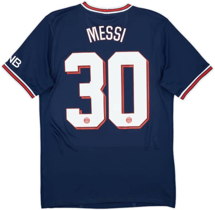 2021-22 Paris Saint-Germain Home Shirt Messi #30 - 9/10 - (S)