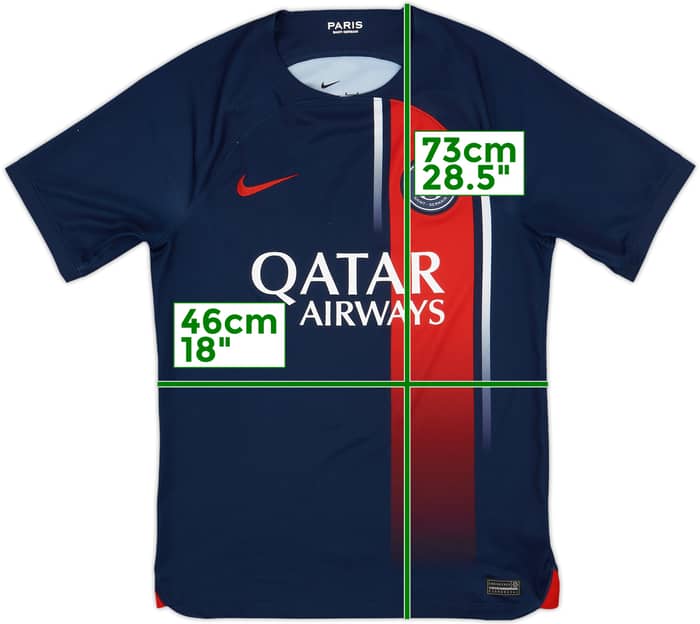 2023-24 Paris Saint-Germain Home Shirt - 9/10 - (S)