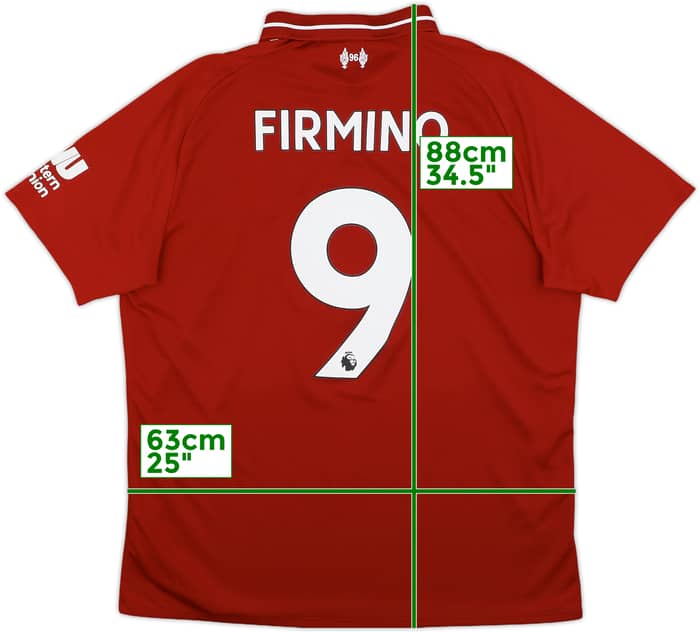 2018-19 Liverpool Home Shirt Firmino #9 - 8/10 - (L)
