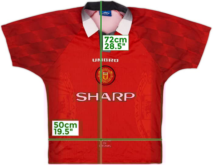 1996-98 Manchester United Home Shirt - 5/10 - (M)