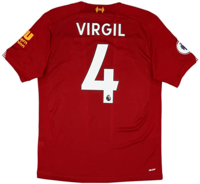 2019-20 Liverpool Home Shirt Virgil #4 - 10/10 - (S)