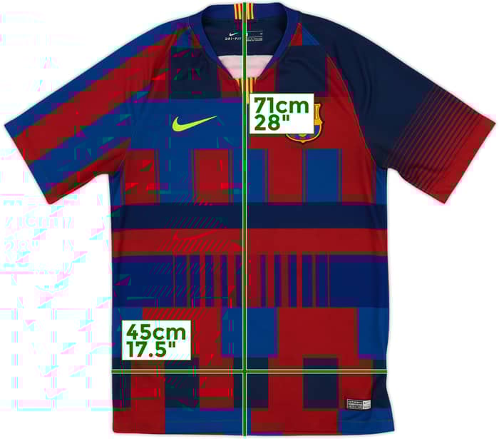 2018-19 Barcelona Home 'Mashup' Special Edition Shirt - 9/10 - (S)