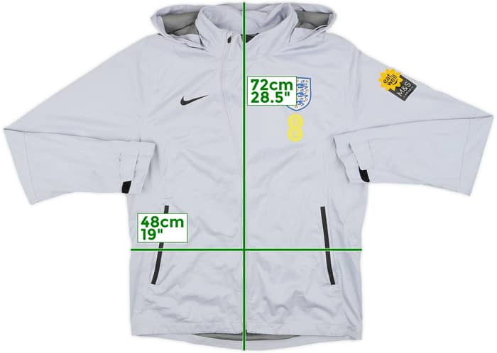 2022-23 England Nike Hooded Track Jacket - 8/10 - (M)