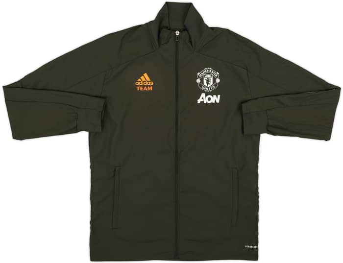 2020-21 Manchester United adidas Staff Issue Track Jacket Team - 8/10 - (M)