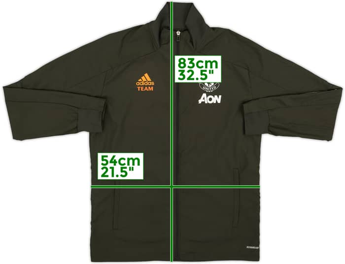 2020-21 Manchester United adidas Staff Issue Track Jacket Team - 8/10 - (M)