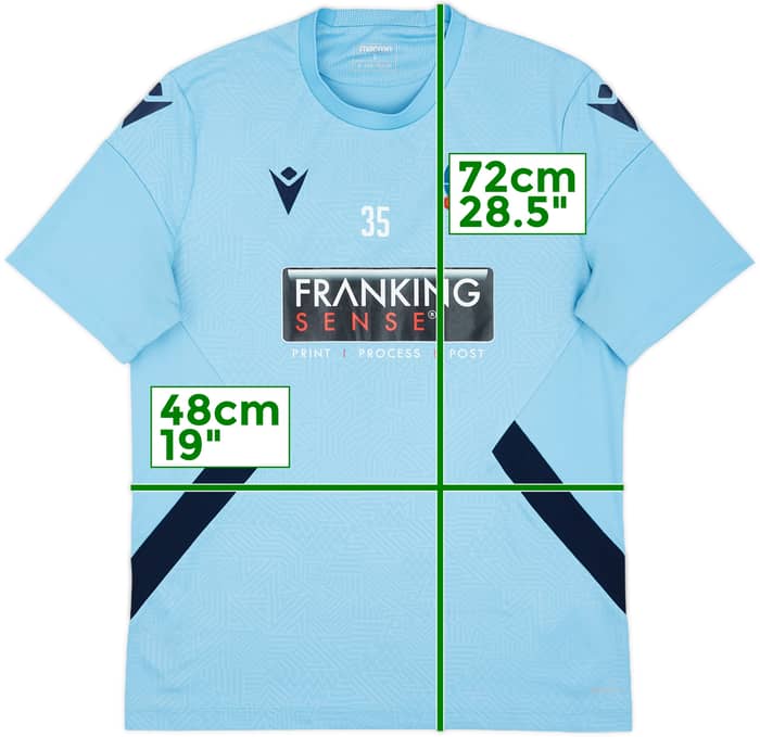 2018-19 Bolton Player Issue Macron Training Shirt #35 - 9/10 - (L)