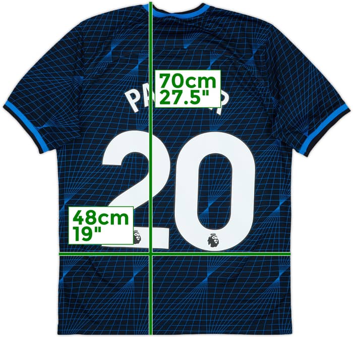 2023-24 Chelsea Away Shirt Palmer #20 - 8/10 - (M)