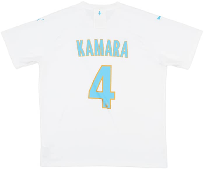 2019-20 Olympique Marseille Home Shirt Kamara #4 - 8/10 - (XL)