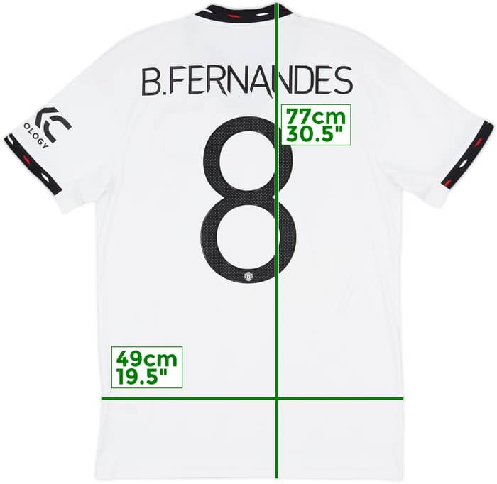 2022-23 Manchester United Away Shirt B.Fernandes #8 - 10/10 - (M)