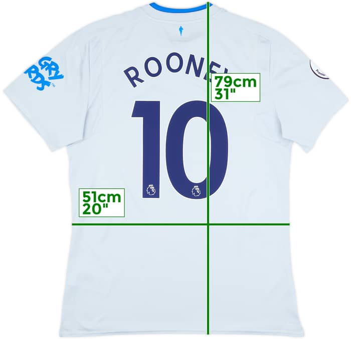2017-18 Everton Away Shirt Rooney #10 - 9/10 - (L)
