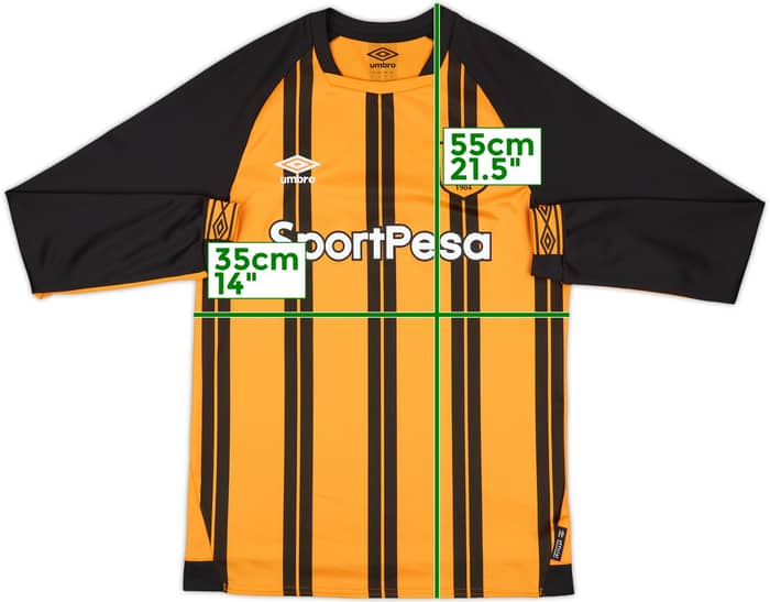 2018-19 Hull City Home L/S Shirt - 10/10 - (S)