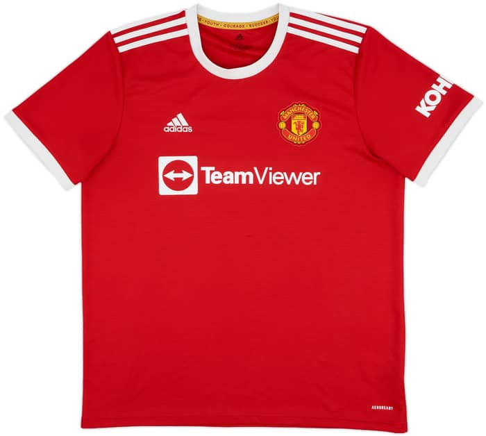 2021-22 Manchester United Home Shirt Sancho #25 - 8/10 - (XL)