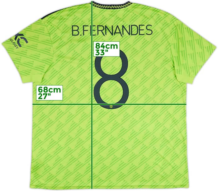2022-23 Manchester United Third Shirt B.Fernandes - 8/10 - (XXL)