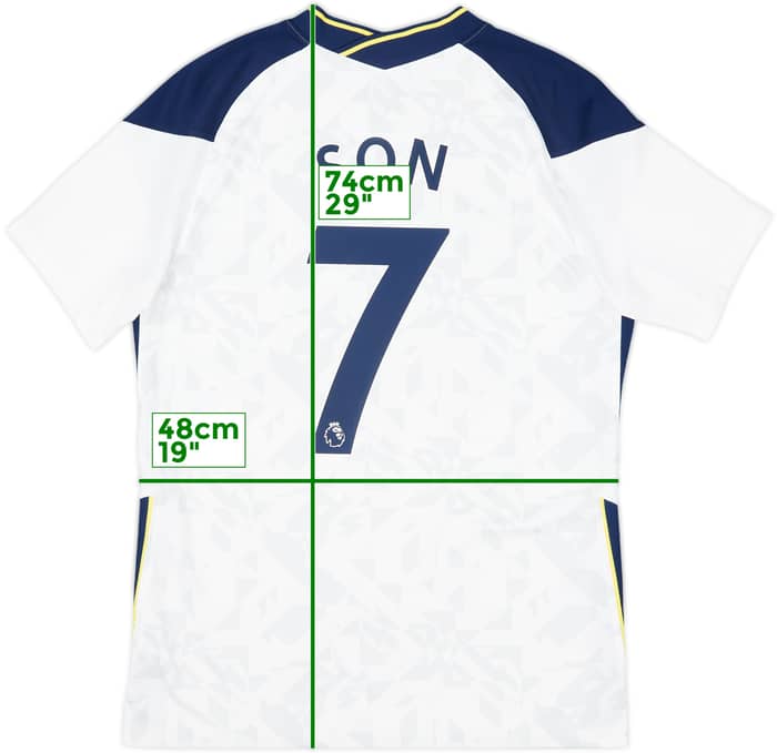 2020-21 Tottenham Home Shirt Son #7 - 8/10 - (M)