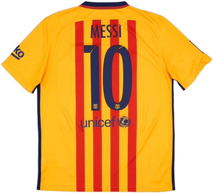 2015-16 Barcelona Away Shirt Messi #10 - 7/10 - (L)