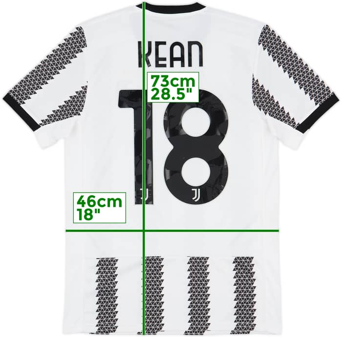 2022-23 Juventus Home Shirt Kean #18 - 9/10 - (S)