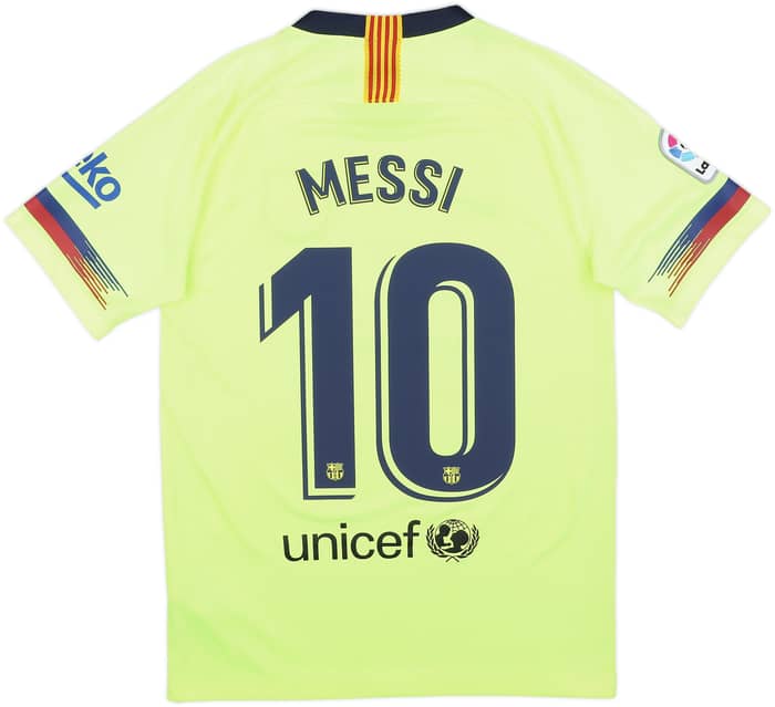 2018-19 Barcelona Away Shirt Messi #10 - 7/10 - (S)