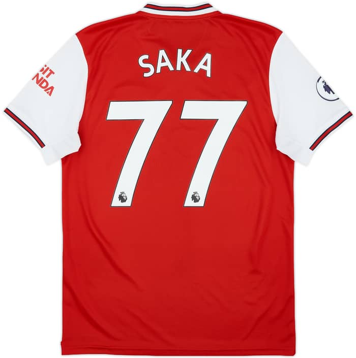 2019-20 Arsenal Home Shirt Saka #77 - 9/10 - (M)