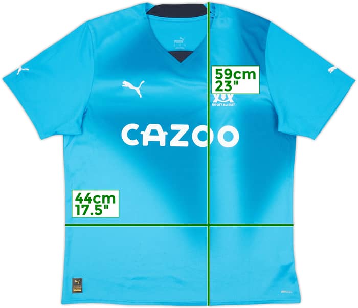 2022-23 Olympique Marseille Third Shirt - 10/10 - (XL)