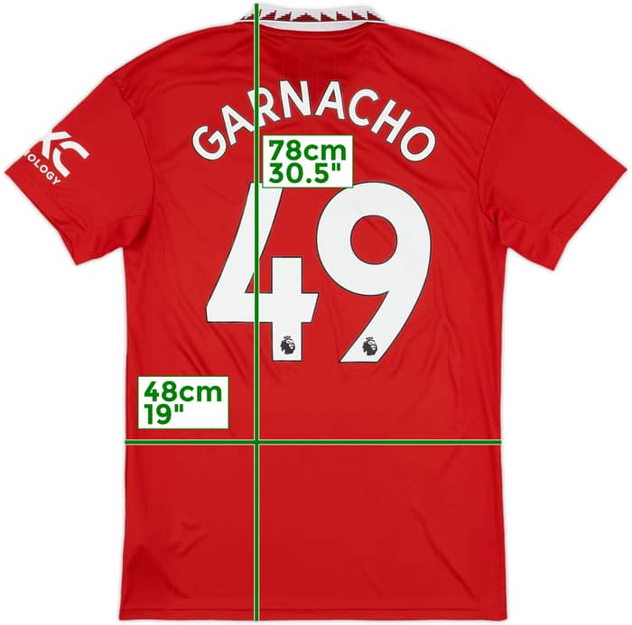 2022-23 Manchester United Home Shirt Garnacho #49 - 10/10 - (M)