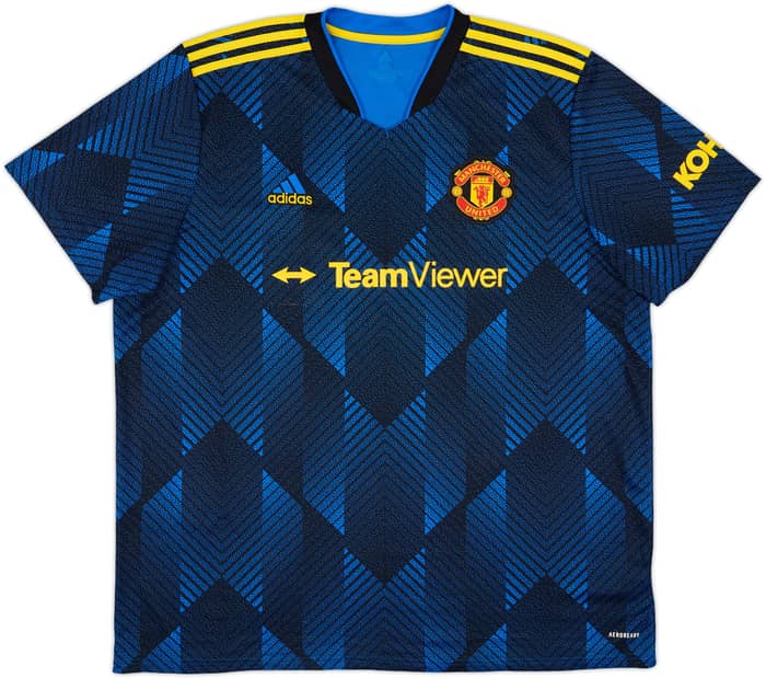 2021-22 Manchester United Third Shirt - 4/10 - (XXL)