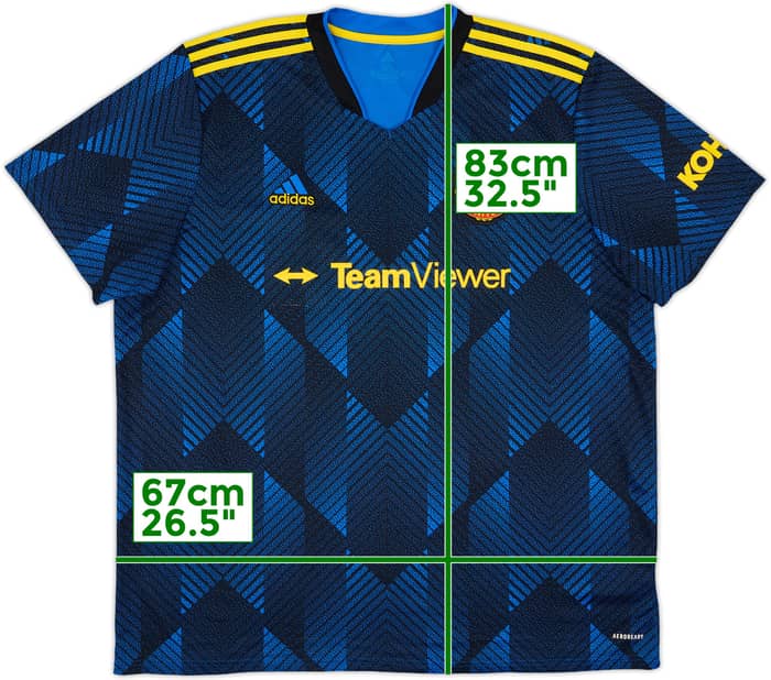 2021-22 Manchester United Third Shirt - 4/10 - (XXL)