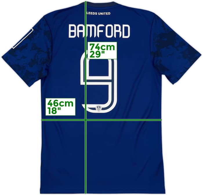 2021-22 Leeds United Away Shirt Bamford #9 - 8/10 - (S)