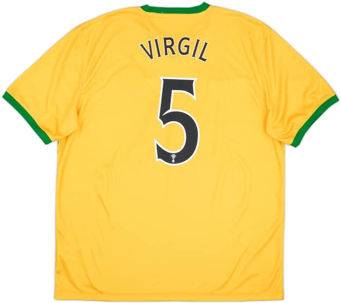 2013-14 Celtic Away Shirt Virgil #5 - 9/10 - (XL)