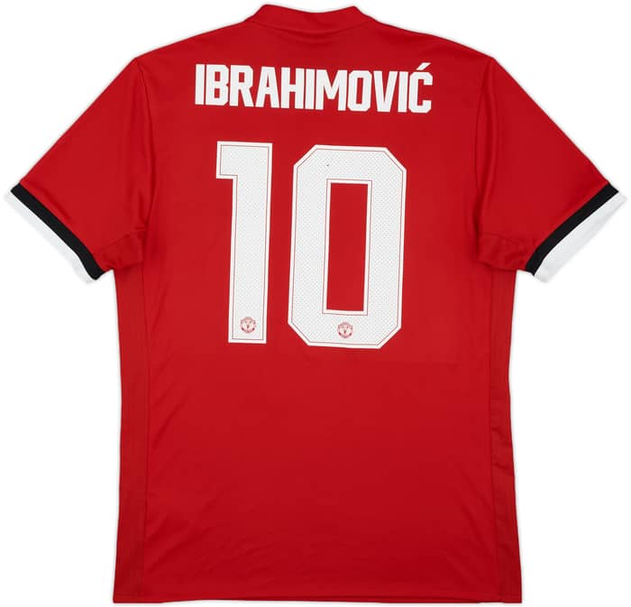 2017-18 Manchester United Home Shirt Ibrahimovic #10 - 6/10 - (M)