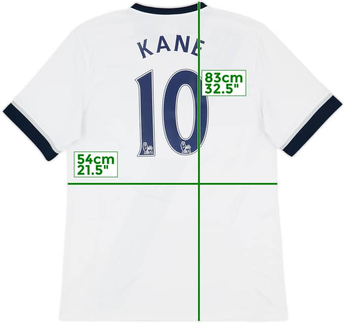 2015-16 Tottenham Home Shirt Kane #10 - 9/10 - (XL)