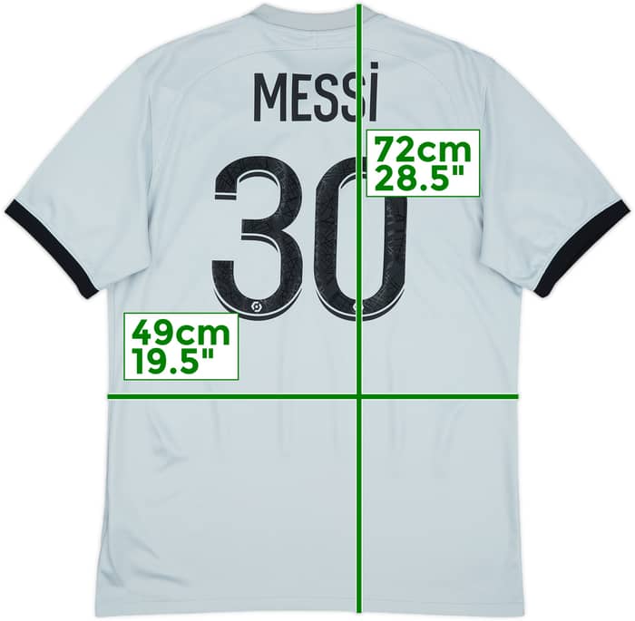2022-23 Paris Saint-Germain Away Shirt Messi #30 - 9/10 - (M)