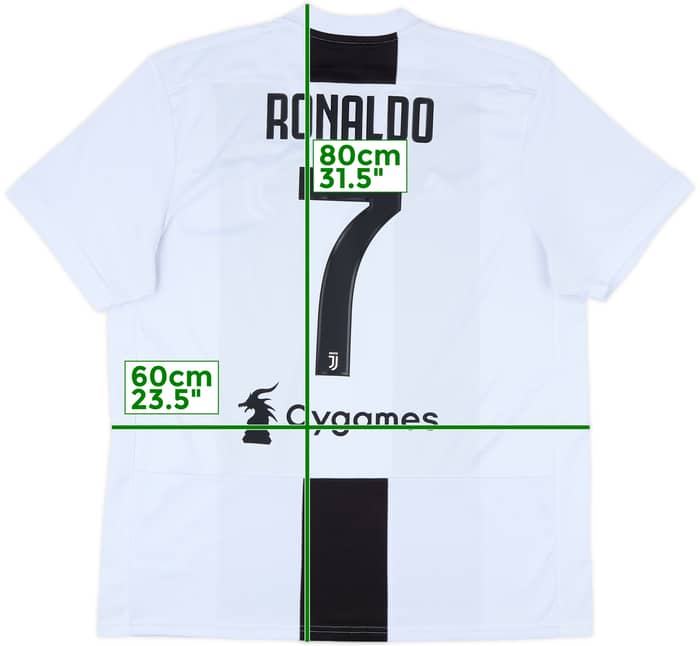 2018-19 Juventus Home Shirt Ronaldo #7 - 9/10 - (XL)