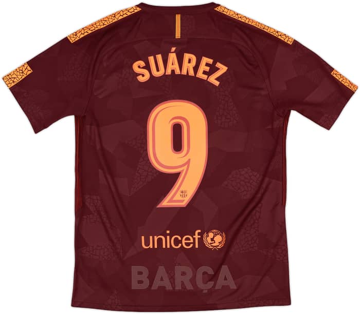 2017-18 Barcelona Third Shirt Suarez #9 - 8/10 - (M)