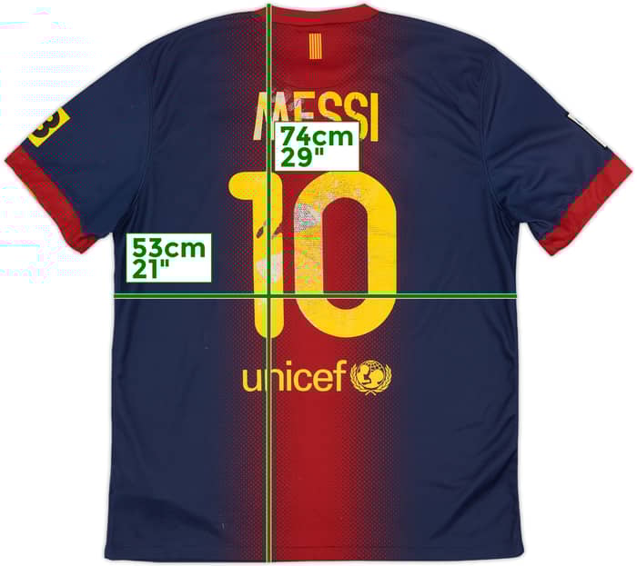 2012-13 Barcelona Home Shirt Messi #10 - 4/10 - (L)